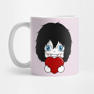 jeff the killer valentine chibi Mug